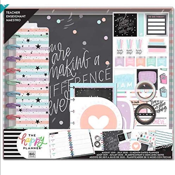 The Happy Planner Other - NEW The HAPPY PLANNER Big Box Teacher 365 12 Mon